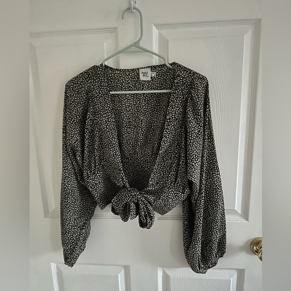 Princess Polly tie long sleeve top